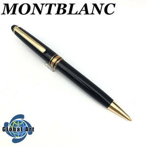 ★E04337/MONTBLANC モンブラン/シャーペン/MEISTERSTUCK マイスターシュテュック/ブラック×ゴールド/筆記OK