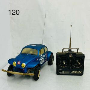 4SC089 Volkswagen ワーゲン オフローダー ラジコン コントローラー付き SANWA サンワ DASH おもちゃ 中古 現状品 動作未確認