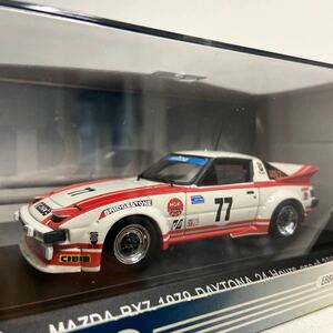 EBBRO 1/43 MAZDA RX-7 1979年 Daytona 24h #77 エブロ マツダ SA22C デイトナ 24時間レース サバンナ 国産 旧車 名車 ミニカー モデルカー