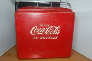 コカ・コーラ COCA-COLA Metal Cooler ヴィンテージ メタル クーラーボックス 1950’ｓ 当時物ｙ0120