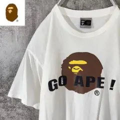 [大人気]　アベイシングエイプ　Tシャツ　プリント　存在感◎　大猿　GO　APE