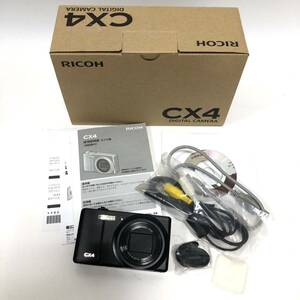 ▼極美品 RICOH リコー CX4 コンパト デジタルカメラ ブラック 動作未確認 ジャンク デジカメ RC4312