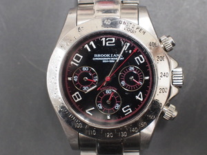 ブルッキアーナ BROOKIANA クロノグラフ CHRONOGRAPH メンズ ウォッチ クォーツ 腕時計 型式: BA-1609 管理No.20023