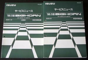 いすゞ BIG HORN GF-UBS26,KH-UBS73 新型車解説書 ４冊。