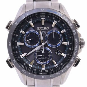 SEIKO セイコー アストロン 8Xシリーズ GPS衛星電波ソーラー メンズ 腕時計 チタン 黒文字盤 SBXB099 / 8X82-0AN0-1【いおき質店】