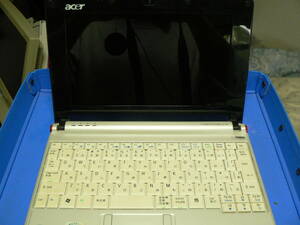 送料最安 850円～ PCN02：エイサー　ノートパソコン Acer Aspire one ZG5　HD:100GB　mem：1GB　WinXP sp2　動作品　ACアダプタは代用品