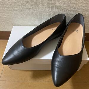 ing☆イング 黒 フラットポインテッドトゥパンプス 23.5センチ 15950円 美品