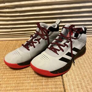 未使用に近い　adidas クロスエム アップ 5 ワイド バスケットボールシューズ　アディダス　24.5センチ　レディース