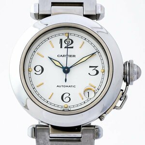 Cartier カルティエ W31015M7 2324 パシャC 自動巻 白文字盤 ボーイズ 腕時計 #31263YR