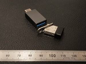 USB用キーリング　ステンレス製　USBメモリ、USBドングル 等の紛失防止に