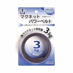 【新品】(まとめ) マグエックス マグネットパワーベルト 小 幅25×長さ500×厚さ4mm MPB-500 1本 【×30セット】