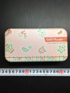 Baby Powder 缶ペンケース ショウワノート 昭和レトロ ファンシーグッズ 古い 懐かしい コレクション品 当時物 ベビーパウダー