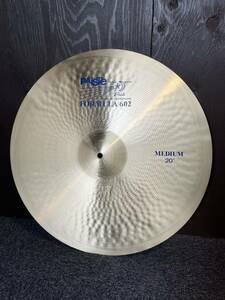 PAISTE FORMULA 602 20インチ MEDIUM 青ロゴ 廃番品 パイステ フォーミュラ ビンテージ ジェフ・ポーカロ