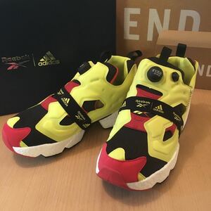 新品／28cm／インスタポンプフューリー ブースト／リーボック Reebok／アディダス adidas／PUMP FURY BOOST／シトロン