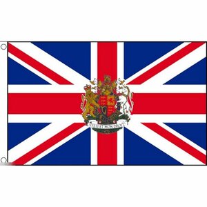 海外限定 国旗 イギリス 英国 ユニオンジャック 国章 紋章 特大フラッグ