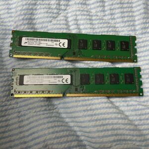 DDR3 8GB PC3-12800 2枚　16GB MT16JTF1G64AZ-1G6E1