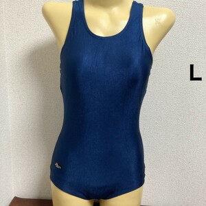 C566スィーミー♪ストレッチ♪1円スタート！シンプルネイビーの女子スク水♪アンダーやコレクションや撮影会にも♪サイズL