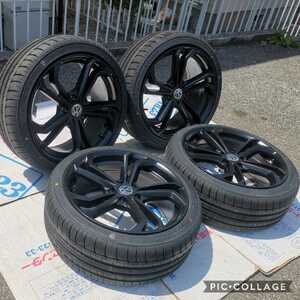 新品 タイヤホイール4本セット ワーゲン ゴルフ5 ゴルフ6 ゴルフ7 18インチタイヤとホイール付き225/40R18 225/40R18 タイヤの年式2021 