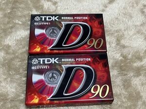 TDK カセットテープ D90 ノーマルポジション2本