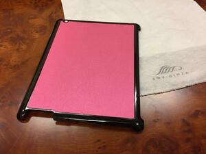 【ネコポス送料無料】 iPad 第2世代 第3世代 第4世代 ケース 背面 カバー タブレットケース ハードカバー 保護カバー 薄型 ブラック&ピンク
