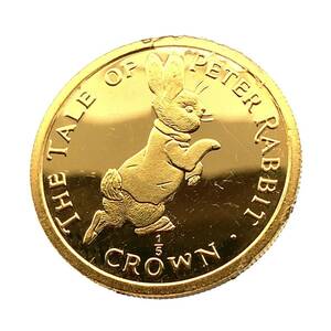  ピーターラビット金貨 ジブラルタル エリザベス女王 1/5オンス 1995年 6.2g 24金 純金 イエローゴールド コレクション Gold 