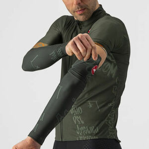 【新品 Thermoflex +8～+20℃即決即日発送】Castelli カステリ /アームウォーマー/Graffiti Cycle Arm Warmers/Street Art Cypress/Sサイズ