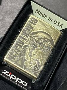 zippo ブラックラグーン バラライカ 3連続加工 ゴールド 特殊加工 希少モデル 2023年製 BLACK LAGOON ケース 保証書付き 