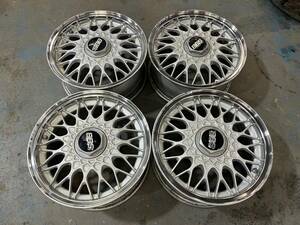 BBS！RG！14インチ！4本セット！6J+45！PCD100 4穴！キャップレンチおまけ付き！軽自動車にピッタリ！売切！新潟発！