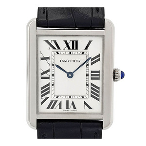 カルティエ タンクソロ LM WSTA0028 クオーツ ステンレススティール メンズ CARTIER 中古 【時計】