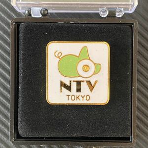 【レア】日本テレビ NTV なんだろう　ピンバッジ★日テレ 社章　ピンズ　ビンテージ　バッヂ　宮崎駿　スタジオジブリ