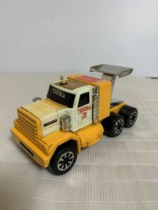 Tonka MADE INJAPAN/トンカ ミニカー/日本製/車両/作業車/トレーラー/トラック/プラスチック/部品取り用/小傷汚れサビ等動作不良/ジャンク