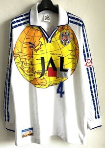 清水エスパルス　堀池巧選手支給品　1997 AWAY L/Sユニフォーム#4　L　プーマ