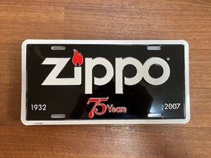 Zippo社 75周年記念プレート新品未使用品！