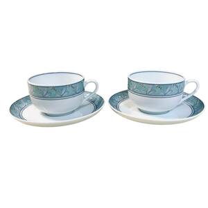 ◆中古品◆ Noritake ノリタケ カップ ＆ ソーサー 2客セット ペア 食器 インテリア kyP8204N