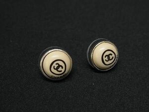 1円 CHANEL シャネル ココマーク ピアス アクセサリー レディース ベージュ系×シルバー系 FA4315