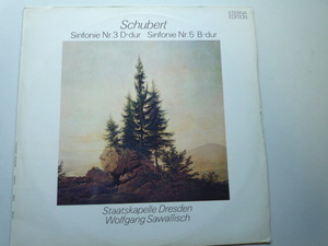 SL70 東独ETERNA盤LP シューベルト/交響曲3、5番 サヴァリッシュ/SKD EDITION黒銀