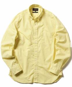 BEAMS PLUS / カラーブロード ボタンダウンシャツ イエロー XL 美品