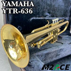 YAMAHA　ヤマハ トランペット trumpet 管楽器 YTR636　プロモデル　ゴールドラッカー　ビンテージ　JAPAN　日本製　マウスピース