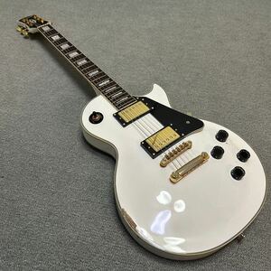 epiphone by Gibson Les Paul CUSTOM WHT エピフォン　ギブソン　レスポール カスタム　ジャンク扱い lespaul ホワイト　