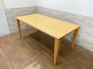 KASHIWA 柏木工 ダイニングテーブル 食卓机 165cm×85cm ４人用 カントリー調 ナチュラル オーク材 飛騨家具 NAT42A