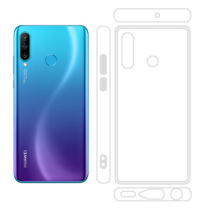 Ｂ級品 P30Lite 透明 ソフト TPU ケース