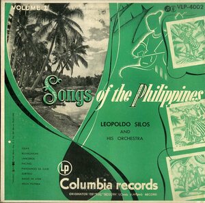 A00538801/10インチ/レオポルド・シロス楽団「Songs Of The Philippins Vol.2 (VLP-4002)」