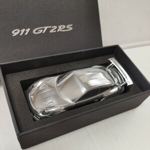 ポルシェ 911GT2RS ◆ペーパーウエイト メタルカー ディーラー ◆正規品 非売品 ◆ノベルティ コレクション ◆希少 レア 未使用品　