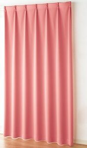 日本製（アウトレット）１級遮光カーテン2枚組100×185cm　ピンク系　P914