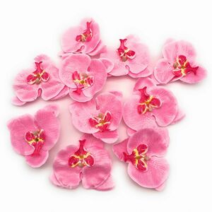 造花 胡蝶蘭 花のみ 10センチ 10個 (ピンク)