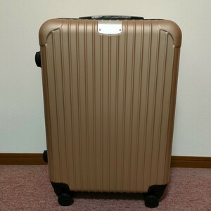 新品◆Rikopin　スーツケース　Mサイズ　シャンパンゴールド