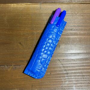 DHA ハンドメイド レザー 革 ペンケース 手縫い ボールペン 万年筆 57