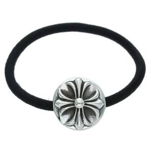 クロムハーツ Chrome Hearts HAIRBAND/クロスボールボタンヘアゴム シルバーコンチョ 中古 GZ11