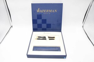 WATERMAN ウォーターマン ネイビー×ゴールド ボールペン シャープペン 2本セット 箱付き 文房具 20745080