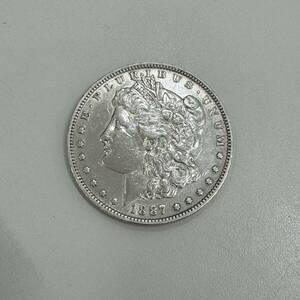 #9899 アメリカ合衆国 モルガン モーガンダラー 1887 1ドル 銀貨 貨幣 硬貨 外国 現状品